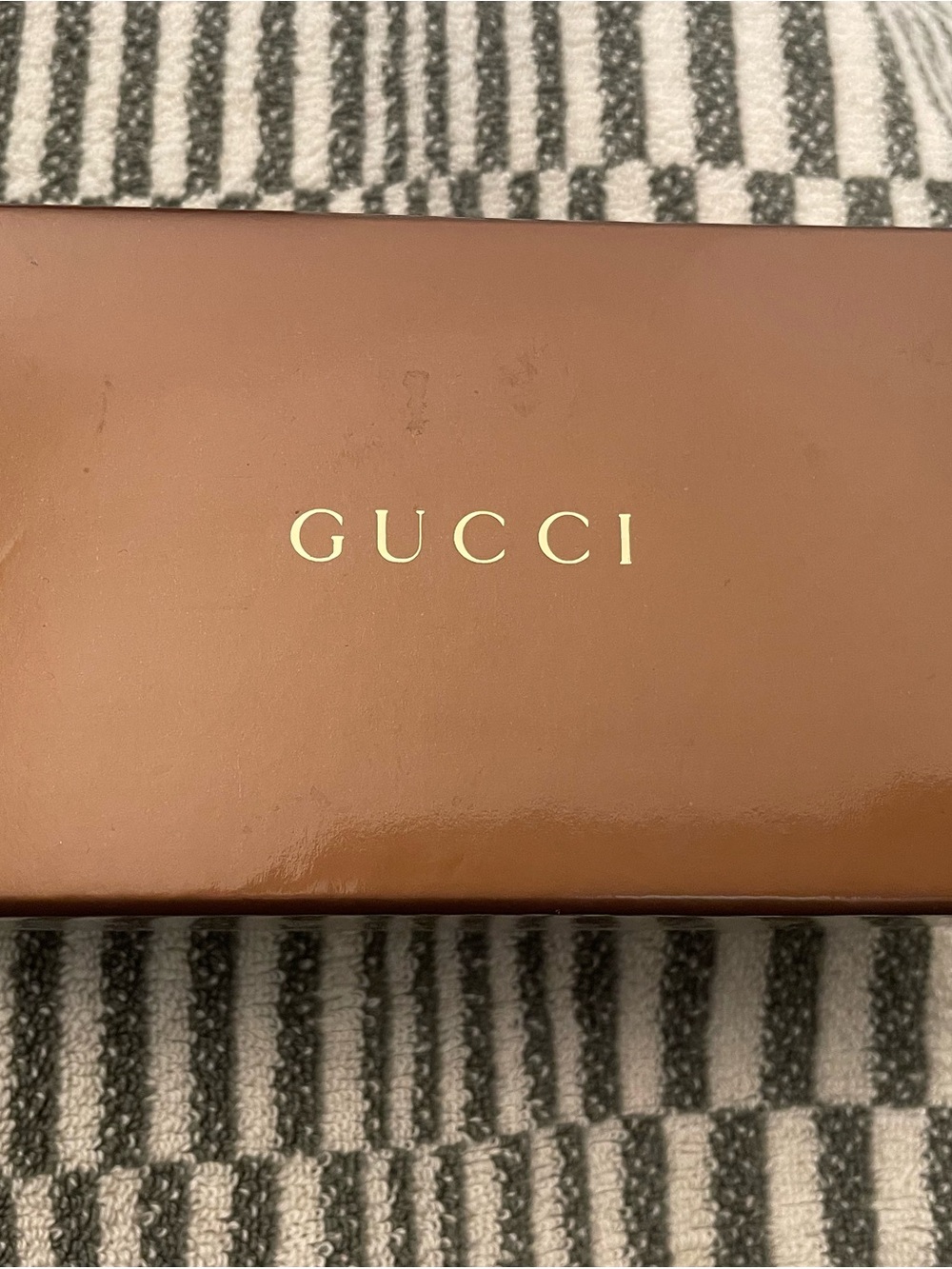 Gucci Brown Box with Gold Logo